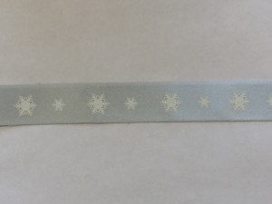 Printed Satin - Grey Tape